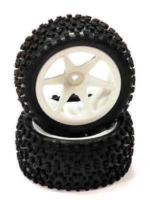#ad Pre Mounted 1 10 Buggy 6 Spoke Rear 40mm All Terrain Q4019 12mm Hex O.D. 87mm $18.99