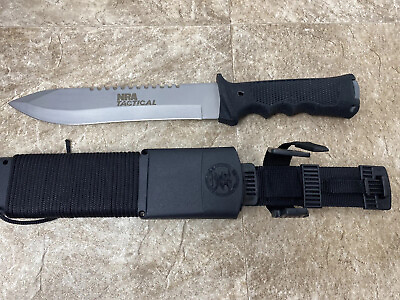 #ad NRA tactical knife with sheath $24.00