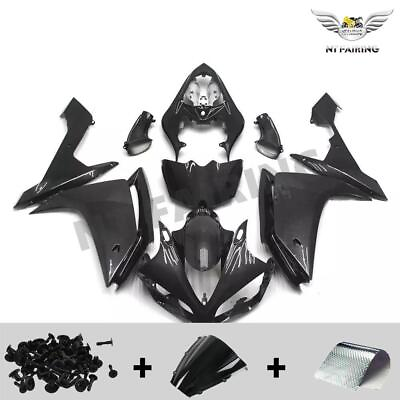 #ad MS Injection Molding Fairing Kit Fit for Yamaha 2007 2008 YZF R1 Black ABS q045 $399.99