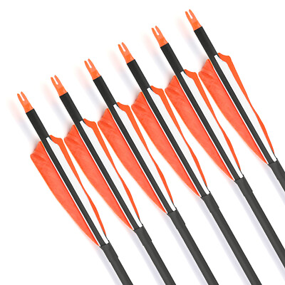 30quot; Carbon Arrows Turkey Feather Spine 500 Hunting Compound Recurve Bow $29.38