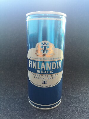 #ad FINLANDIA blue aluminium can bier beer cerveza alus 450 ml bierdose 45cl $7.49