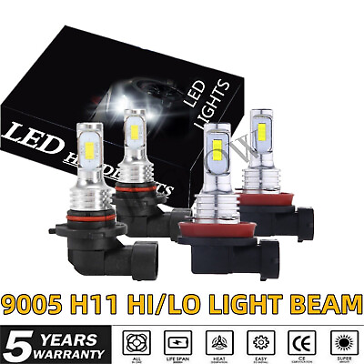 #ad Combo 4x LED Headlight White High Low Beam 8000k For Toyota Camry 2007 2014 $23.99