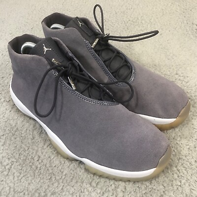 #ad #ad Air Jordan Future Light Carbon Mid Shoe Mens Size 10 Grey Suede Athletic Sneaker $47.99