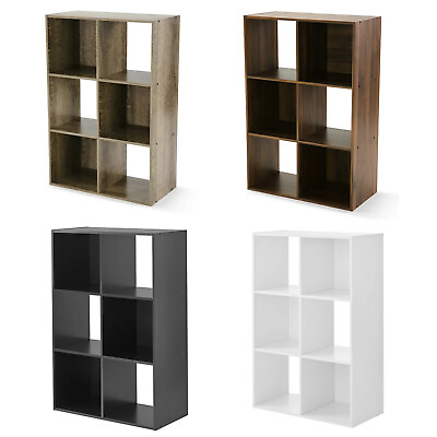 #ad 6 Cube Storage Organizer Bookcase Bookshelves Display Shelf Shelving Storage US $37.43