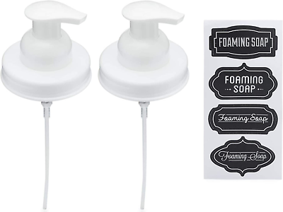 #ad Jarmazing Products Mason Jar Foaming Soap Dispenser Lids Includes White $21.23