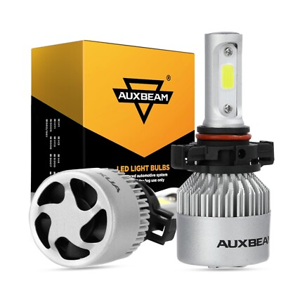 #ad AUXBEAM 5202 LED Headlight Bulbs 6500K White Super Bright Fog Light Bulbs Kit $26.98