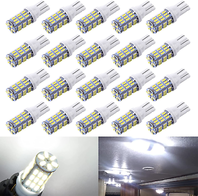 #ad T10 921 194 168 LED Bulbs Xenon White 20 Packs Super Bright 3014 42 SMD LED 12 $21.24