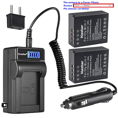 #ad Kastar Fully Decoded Battery LCD AC Charger for Olympus OM D EM1 Mark III MARK3 $55.99