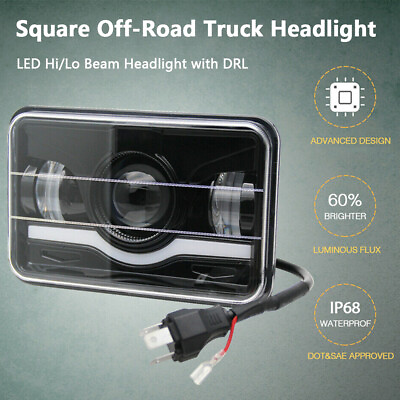 #ad Wave model 5 inch Wrangler headlight truck light 4x6 inch $29.65