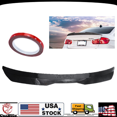 #ad 99cm Universal Fiber Spoilers Wing Rear Tail Lip Trim Sticker For Hatchback 39quot; $39.99