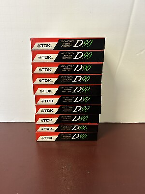 #ad Sealed Lot Of 10 TDK D90 High Output Type I Cassette Audio Tapes $12.00