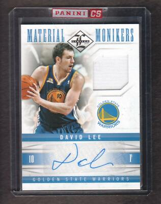 #ad 2012 13 Limited Moniker AUTO JERSEY FACTORY SEALED #22 David Lee 44 99 Warriors $25.00