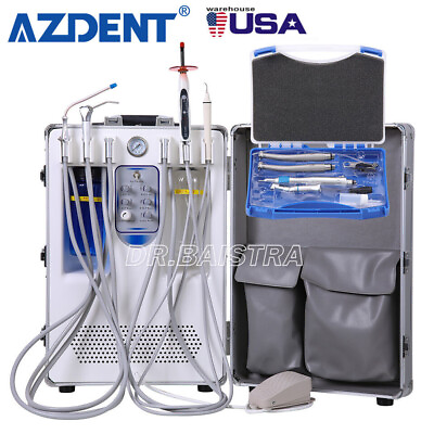 #ad Portable Dental Delivery Unit With Curing Light Ultrasonic Scaler Handpiece Kit $1129.84