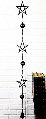 #ad Ebros Pentagram Stars String Hanging Decoration Three Dancing Pentagrams 29quot;H $23.99