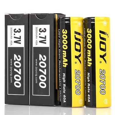 #ad 2 Pack iJoy IMR 20700 3.7 V 3Ah Li Ni Rechargeable Battery $16.22