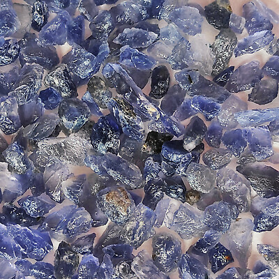 #ad Natural Blue Iolite Rough Raw Iolite Chips Healing Rough Wholesale Gemstone CX27 $9.43