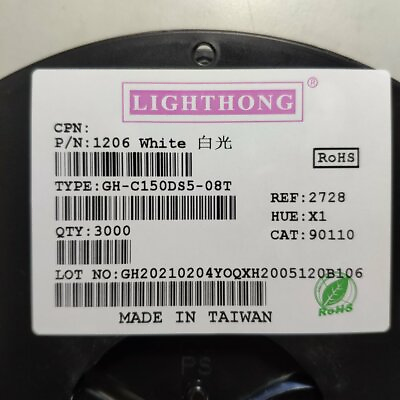 #ad 1000PCS Super Bright White SMD LED 1206 3216 3.2mm×1.6mm $10.09