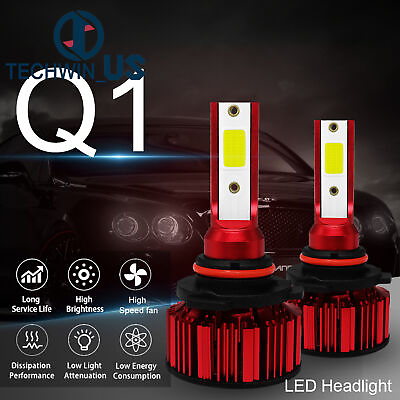 #ad 2pcs Q1 Car Led Headlight H4 H7 H8 H9 H11 9005 9006 50w 6000K Bulbs Headlamp $13.93