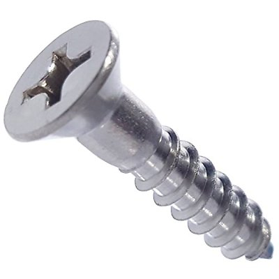 #ad #10 x 3 4quot; Phillips Flat Head Wood Screws 316 Marine Stainless Steel Qty 100 $24.05