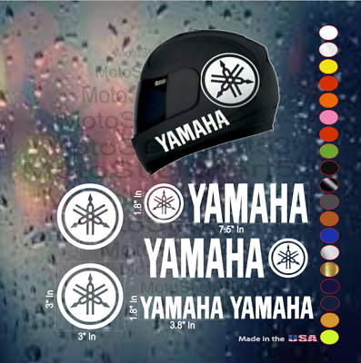 #ad Aftermarket Yamaha Motorcycle Helmet Vinyl Die Cut Decal Sticker DIY $12.95