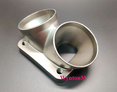 #ad T4 Divided Turbo Inlet FLANGE Twin 2.5quot; TAPPED 304 Stainless Steel $39.99