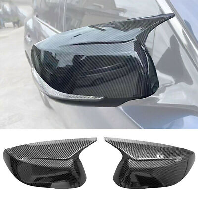 #ad 2X Carbon Fiber M Style Side Mirror Cover Cap For Infiniti Q50 Q50S Q60 Q70 QX30 $31.99