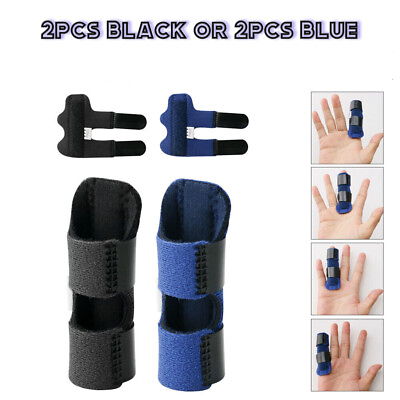 #ad 2x Adjustable Trigger Finger Splint Straightener Corrector Brace Support $5.69