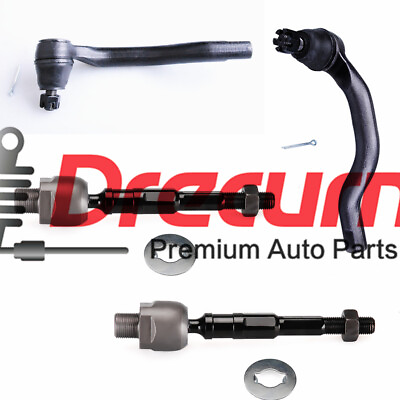 #ad 4Pcs Inner and Outer Tie Rod Ends Kit For 2006 2011 Honda Civic 1.3L 2.L $39.09