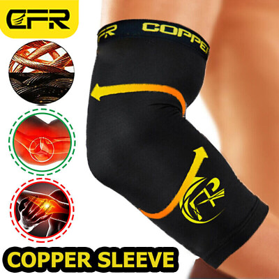 #ad CFR Copper Elbow Brace Support Compression Sleeves Arthritis Tendonitis Pain US $8.99