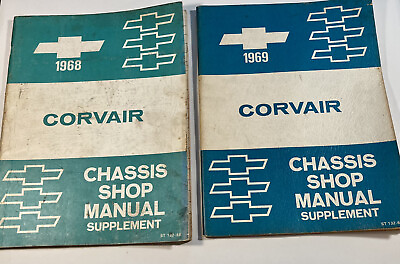 #ad 1968 1969 Chevrolet Corvair Shop Service Manual Supplement Chassis Chevy $23.97