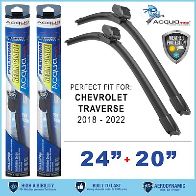 #ad windshield wiper Beam blades replacement 24quot; 20quot; For Chevy Traverse 2018 2022 $26.95