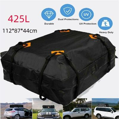 #ad Waterproof Cargo Roof Top Carrier Bag Rack Storage Luggage Car Travel Bag M3B2 $23.99