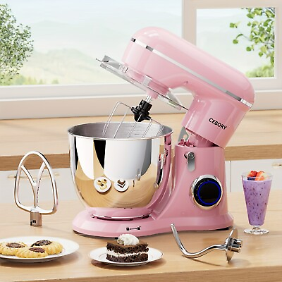#ad 3 IN 1 Electric Stand Mixer 660W 10 Speed With Pulse Button Pink $102.83