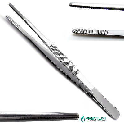 #ad Dressing Tweezer 5.5quot; Tissue Thumb Forceps 1.8cm Serrated Tip Surgical New Tools $6.00
