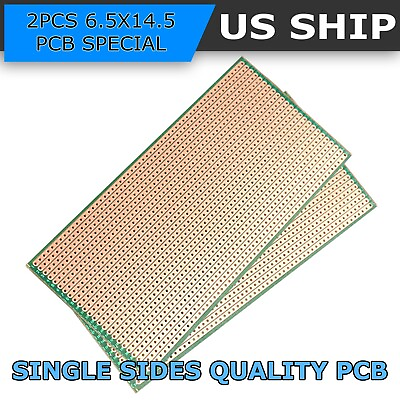 #ad 2Pcs Stripboard Veroboard Uncut PCB Platine Single Side Circuit Perf Board US $7.95