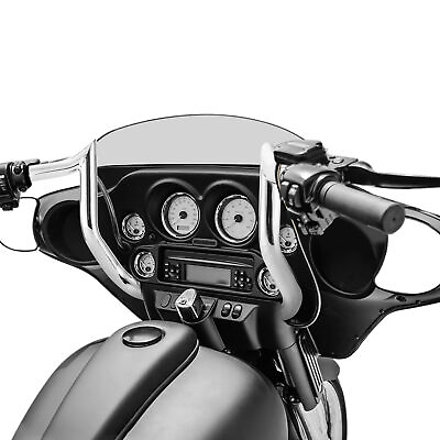 #ad Pre Wired 12quot; Rise Meat Hook Ape Hanger Handlebar For Harley Street Glide 08 13 $319.99