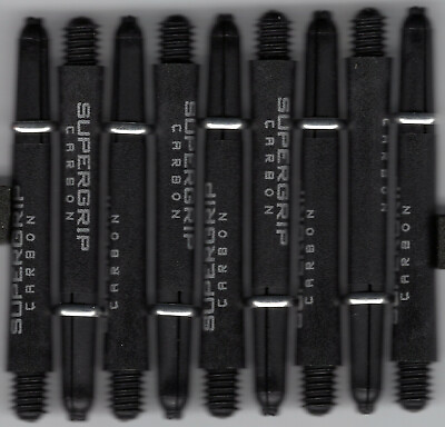 Midi Black Silver SUPERGRIP CARBON Dart Shafts: 1 set of 3 $5.01