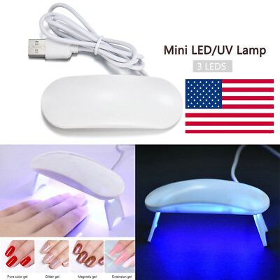 #ad Portable 6W USB Charging UV LED Lamp Gel Polish Curing Machine Nail Dryer US $3.58