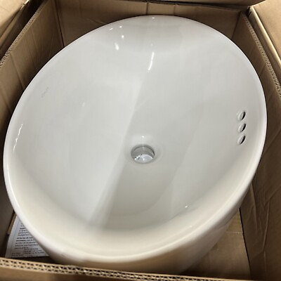 #ad Kohler K 99183 0 Vox 20quot; Vessel Above Counter Bathroom Sink White#9 $161.99