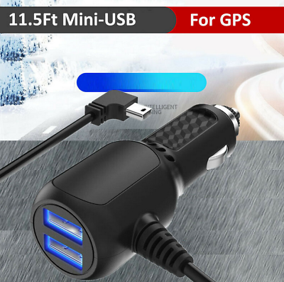 For Garmin GPS Dual USB Port Charge Power Car Cable Auto Port Cord Wire Charging $8.59