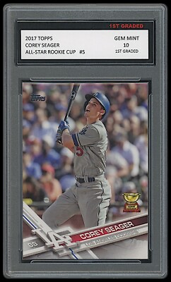 #ad Corey Seager Topps All Star 1st Graded 10 Gold Rookie Cup Baseball Card Dodgers $31.49