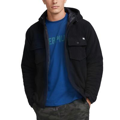 #ad Caterpillar Mens Fleece Cold Weather Shirt Jacket Coat BHFO 0113 $38.99