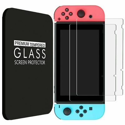 #ad 2 Pack Clear Anti Scratch Tempered Glass Screen Protector for Nintendo Switch $5.99