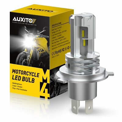 #ad AUXITO H4 9003 HB2 CSP LED Bulb Hi Lo Beam Motorcycle Headlight High Power M4 $17.99