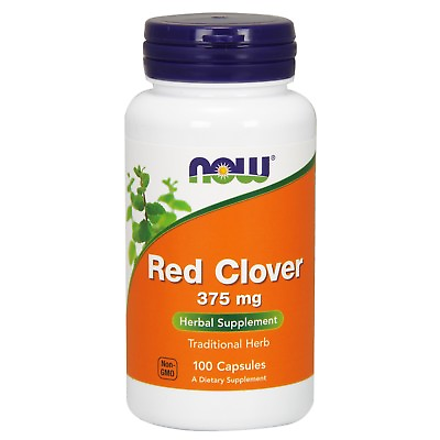 #ad NOW Foods Red Clover 375 mg 100 Capsules $7.99