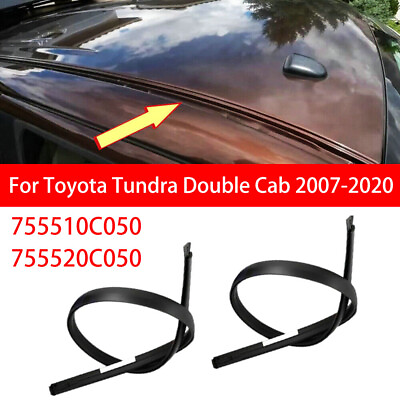 #ad 755520C050 Molding Side Roof Drip 2007 2020 Black Car for Tundra Double Cab Kits $39.99