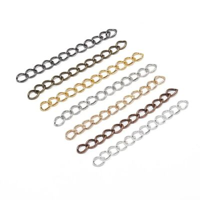 #ad Necklace Extension Chain Bulk Bracelet Extended Chains 50 100pcs lot 50mm 70mm $11.99