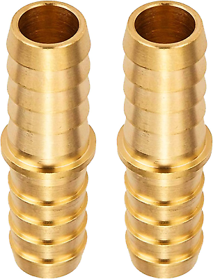 #ad #ad Brass Hose Barb Reducer 3 8quot; to 5 16quot; Barb Hose ID Reducing Barb Brabed Fittin $13.13