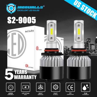 #ad 9005 9145 LED Headlight Kit 1800W 270000LM High Low Fog Bulb HB3 H10 6000K White $19.99