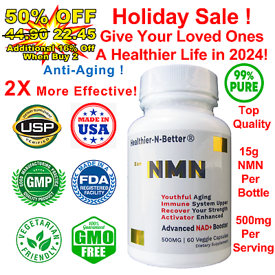 #ad 1NMN Resveratrol Anti Aging Antioxidant Sex Sports Energy Joint Health Sleep Aid $22.45